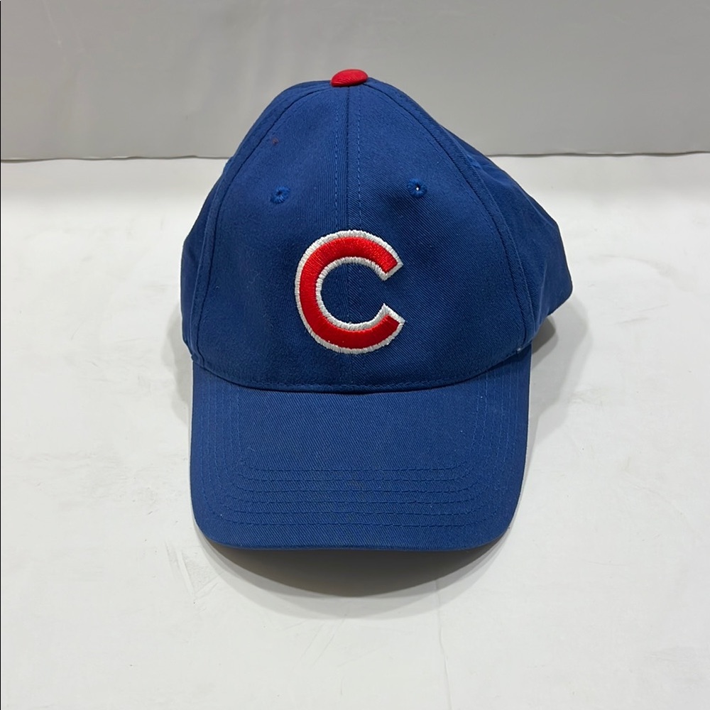Blue Baseball Cap with Red Accent